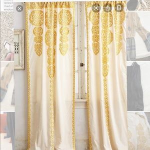 Anthropologie Marrakech curtain yellow